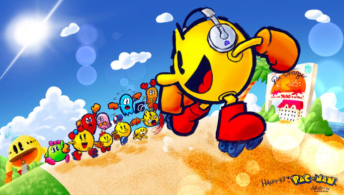 Pac-Man 43rd Anniversary tribute